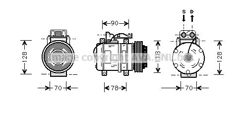 AVA QUALITY COOLING Компрессор, кондиционер MSK275